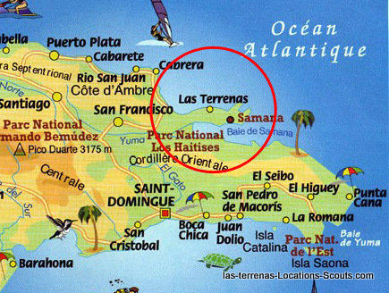 Map od Dominican Republic